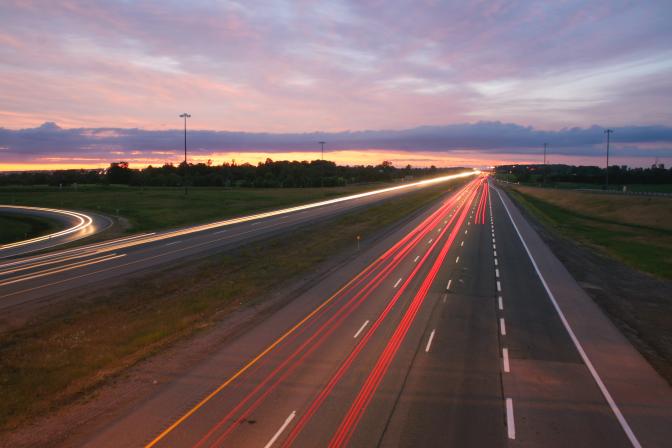 Road evening